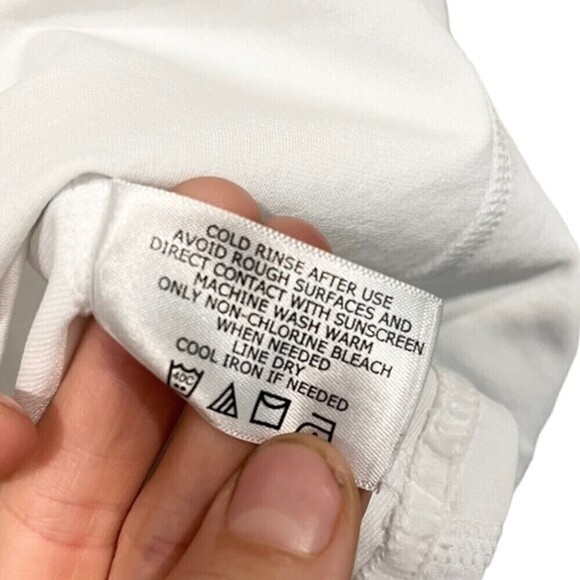 Coolibar White Quarter Zip Jersey Top Shirt UPF 50 Activewear Short Sleeved XXL - Picture 6 of 8